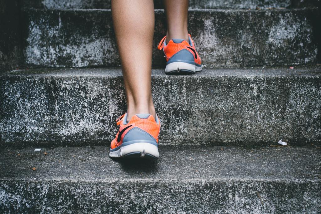 running up steps micro habits