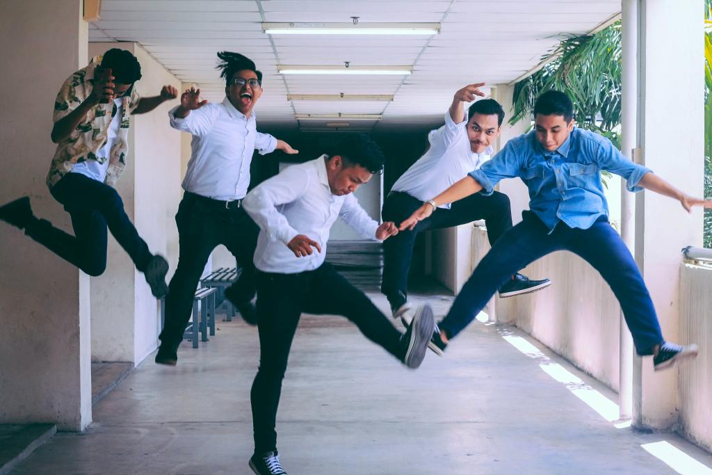Happy workers